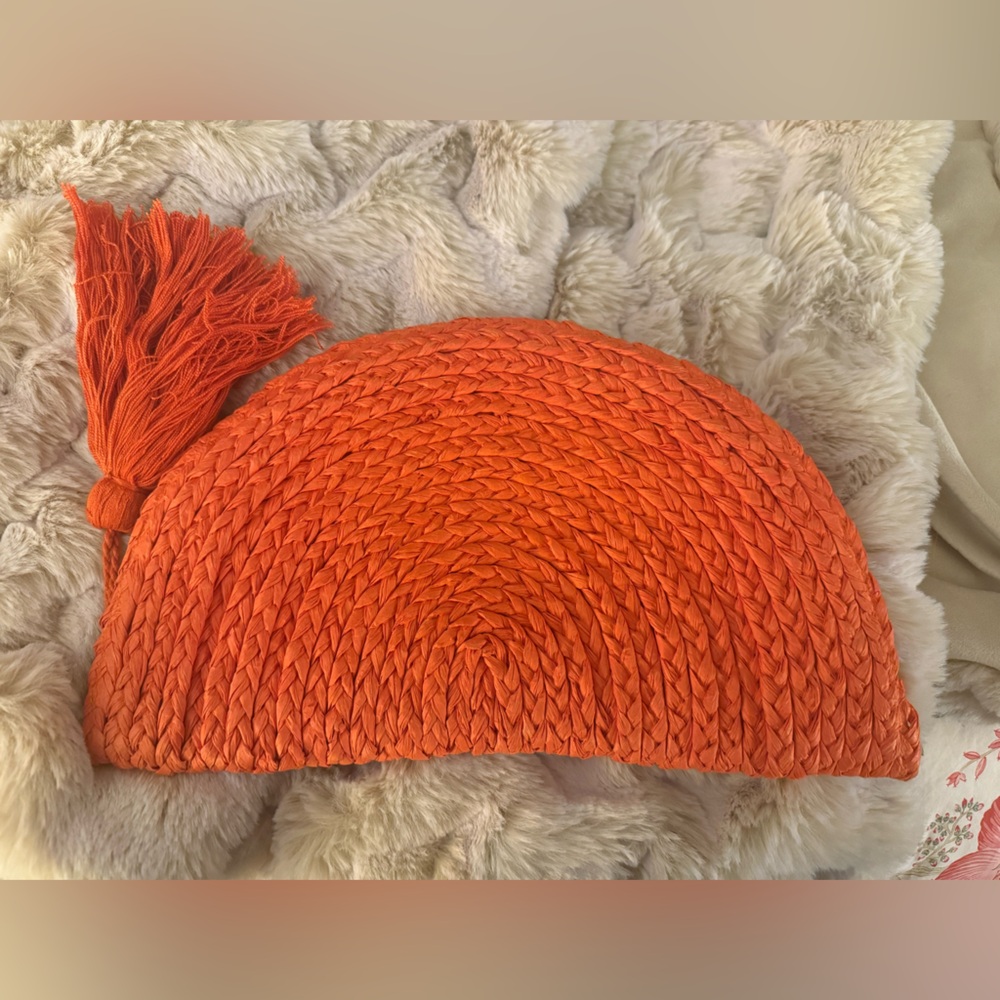 Like New Roberta Roller Rabbit Orange Clutch